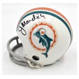 Jim Manich Singed Miami Dolphins Mini Helmet