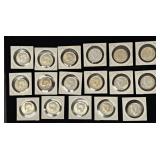 17 Half Dollar Coins