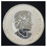 2018 Canadian 2 Dollar Silver Rounds