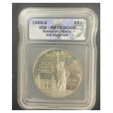 1986-S ICG PR-70 DCAM $1 Coin