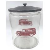 Vintage Gordon's Fresh Foods Glass Counter Jar