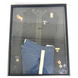 U.S.V. Tennessee Navy Blue Uniform in Shadowbox