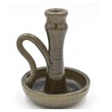 John Meaders Stoneware Pottery Chamberstick