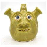 Steve Turpin Folk Art Pottery Sherk Face Jug