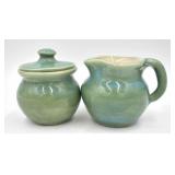 1996 Pisgah Forest Pottery Sugar and Creamer Set