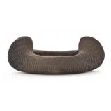 Louise Bigmeat Maney Hand Carved Bark Canoe