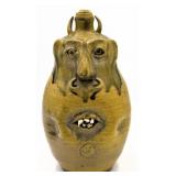 Robert Armfield Devil Face Green Glaze Face Jug