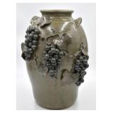 Michael Crocker Folk Art Pottery Grapevine Jar