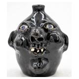 Grace Nell Hewell Folk Art Pottery Face Jug