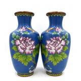 Pair of Large Cloisonnï¿½ Vases