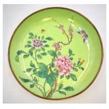 Chinese Canton Enamel on Copper Dish