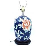 Blue Ground Oriental Lamp