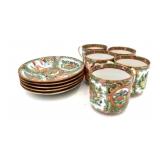 Rose Famille 5 Cup and Bowl Set
