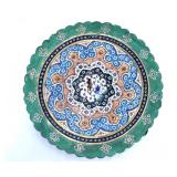 Hand-Painted Brass Plate