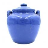Blue Glazed Double Handled Pot