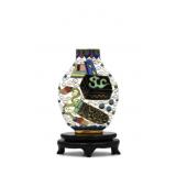 Cloisonnï¿½ Snuff Bottle w/ Stand
