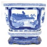 Chinese Export Blue & White Porcelain Jardiniere