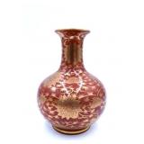 Hand-painted Porcelain Bulb Vase