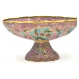 Chinese Export Cloisonnï¿½ Footed Scalloped Bowl