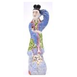 Chinese Hand-painted Ceramic Geahia Deity Figurine