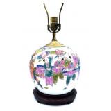 Famille Rose Medallion Lamp