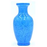 Chinese Blue Glazed Ceramic Vase