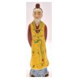 Chinese Handpainted Ceramic Women Figure