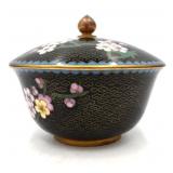 Clossine Enameled Lidded Bowl