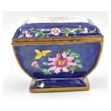 Chinese Enamel on Brass Covered Box
