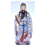 Chinese Hand-painted Porcelain Wiseman Figurine