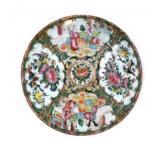 Chinese Rose Medallion Hand-painted Plate