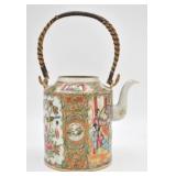 Imari Teapot with Wooden Handle