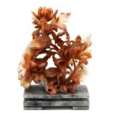 Hand-carved Chinese Soapstone Bird Sculpture