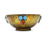 Brass Semi-Precious Stone Bowl