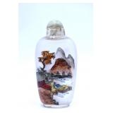 Reverse Hand Painted Glass Snuff Bottle