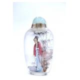 Reverse Hand Painted Glass Snuff Bottle