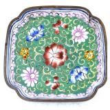 Chinese Enamel on Copper Dish
