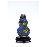 Cloisonnï¿½ Snuff Bottle w/ Stand