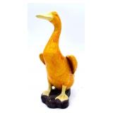 Japanese Orange Glazed Duck Figurine