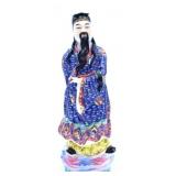 Chinese Hand-painted Ceramic Wisman Figurine