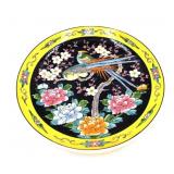 Japanese Hand-painted Black Ground Plate