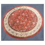 Round Red Rug