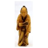 Japanese Man w/ Fam Netsuke