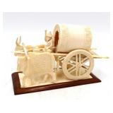 Chinese Carved Ox Cart