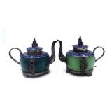 Pair of Jade Tea Pots