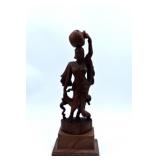 Carved Asian Wooden Statue