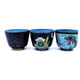Chinese Cloisonnï¿½ Tea Cups