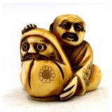 Japanese Man Signed Netsuke