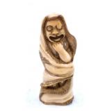 Japanese Signed Hooded Netsuke