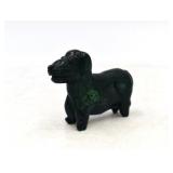 Carved Jade Dog Sculpture